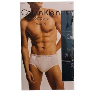 Calvin Klein Mens Small 3 Pack Black Brief‎ Classic Fit 100% Cotton New